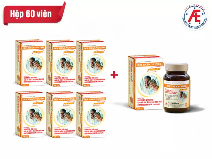 Combo mua 6 tặng 1 Thực phẩm bảo vệ sức khỏe Ích Thận Vương Platinum 60 viên